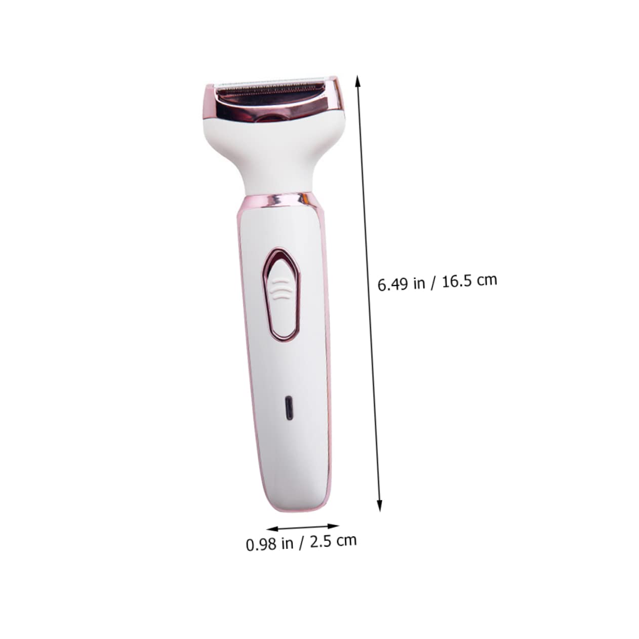 FOMIYES 4-in-1 Electric Nose Hair Trimmer with Serrated Blades - USB Rechargeable Eyebrow & Sideburn Groomer - Compact Travel Size White - Perfect for Men's Grooming, Travel & Personal Care