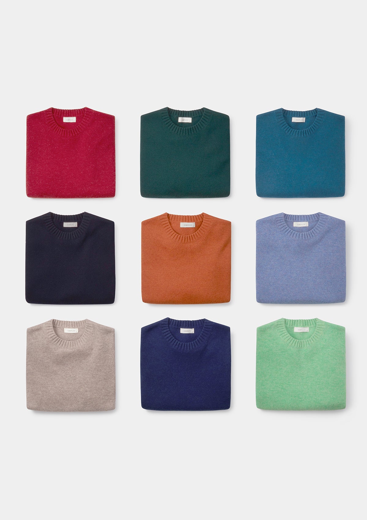 Premium Green Lambswool Crew Neck Sweater for Women & Men - Soft Winter Knit Pullover for Casual Wear & Cold Weather