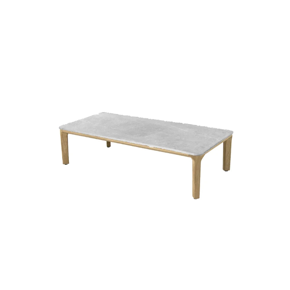 Modern Rectangle Outdoor Coffee Table - Weather-Resistant Patio Furniture for Garden, Poolside & Backyard Relaxation