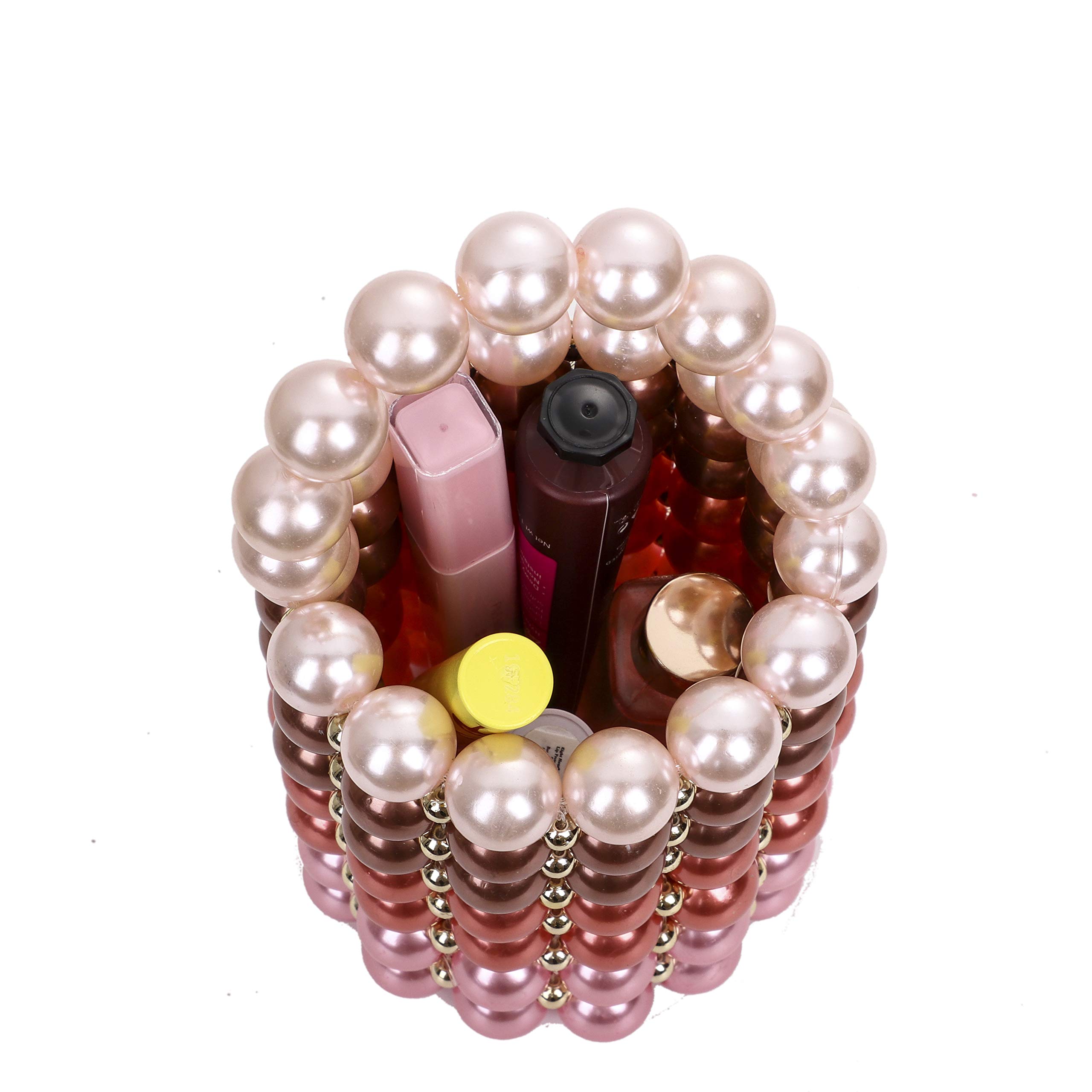 YUSHINY Women's Beaded Pearl Evening Clutch Handbag - Handmade Wedding Party Purse with Dust Bag | Elegant Accessory for Bridal Shower, Prom & Formal Events