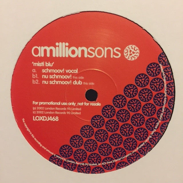 Amillionsons Misti Blu 12 London Records LOXDJ 468 - Vintage Vinyl LP Record for DJs & Collectors - Perfect for Music Enthusiasts, Home Decor & Retro Parties