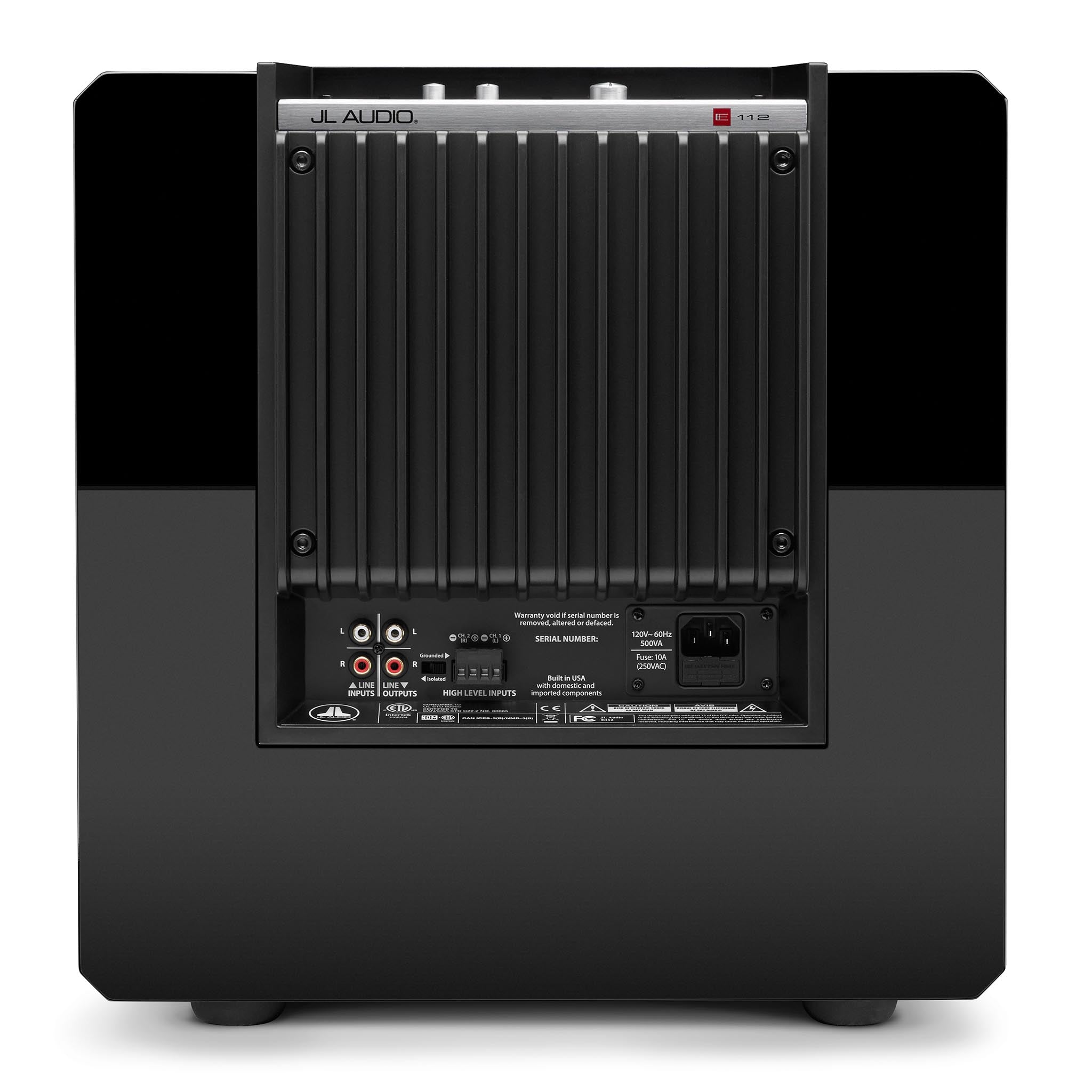 JL Audio E112 12-Inch Powered Subwoofer - High Performance Home Theater & Car Audio Bass Speaker for Movies, Music & Gaming