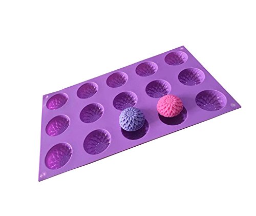 15-Cavity Sunflower Silicone Mold for Chocolate, Soap, Resin & Clay Crafts - DIY Baking, Candle Making & Handmade Soap Molds - Perfect for Home Decor, Wedding Favors & Gift Making