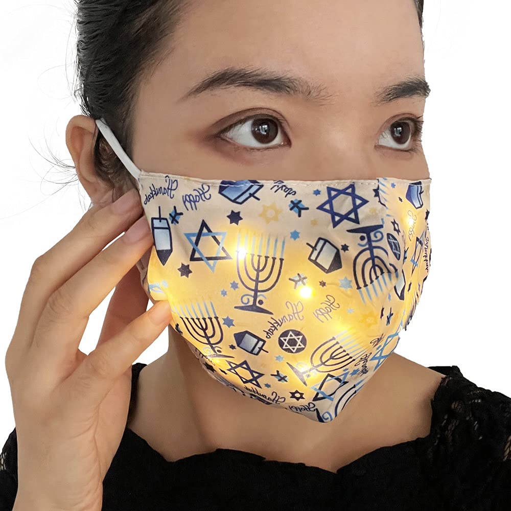 Glow in The Dark LED Face Mask for Rave, Halloween & Christmas - Rechargeable Light Up Mask for Adults - Perfect for Parties, Festivals & Night Events