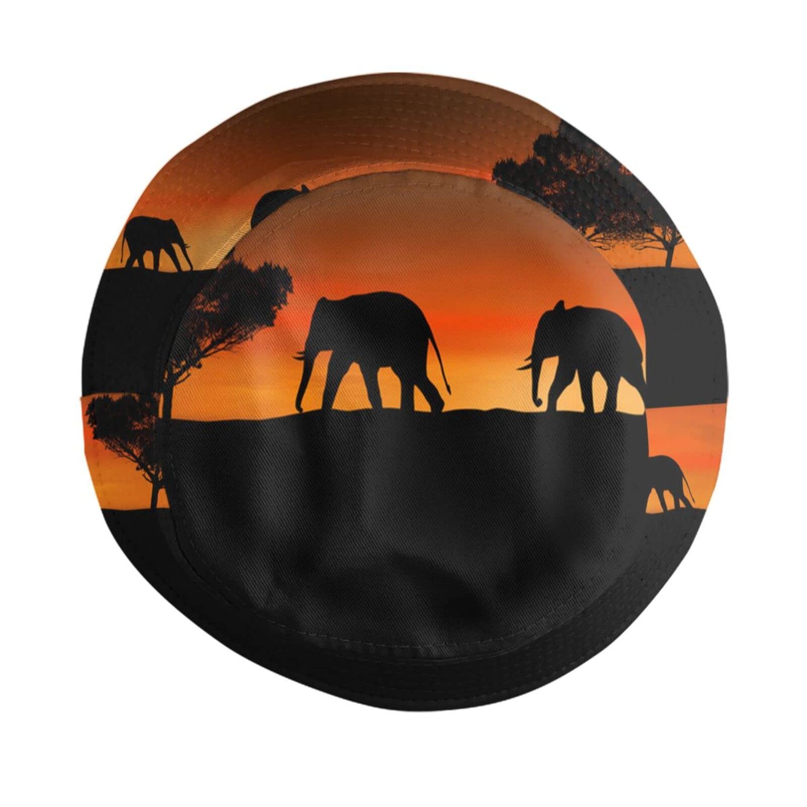 Ethnic Elephant Print Bucket Hat - Stylish Sun Hat for Women & Men - Perfect for Beach, Fishing, and Outdoor Adventures