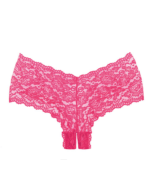 Adore Candy Apple Panty Hot Pink One Size - Sexy Lingerie for Women, Perfect for Valentine's Day, Date Night & Boudoir Photography