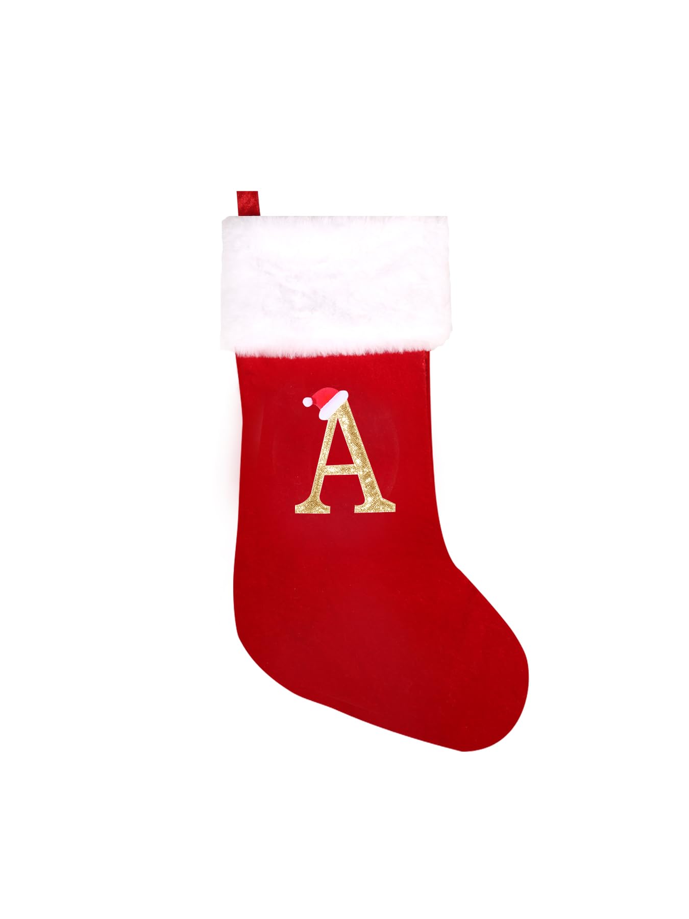 20 Inch Super Soft Plush Personalized Christmas Stockings with Embroidered Letters - Rustic Xmas Decor for Fireplace, Holiday Home Decor, and Festive Gift Giving