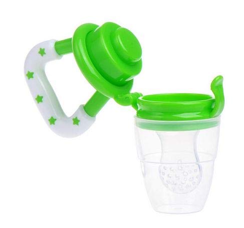 Baby Fruit Nibbler & Pacifier Set with Cap - Safe Silicone Feeder for 3-18 Months - Combo Pack (Multicolor) | Perfect for Teething Relief & Introducing Solid Foods