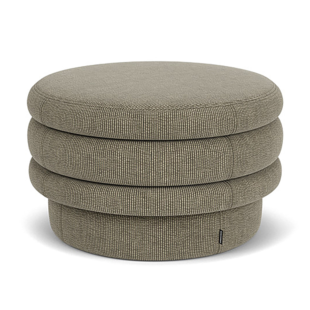 Honey Velvet Ottoman Stool - Soft Plush Footrest, Round Pouf for Living Room, Bedroom & Nursery - Perfect for Relaxing, Extra Seating & Home Decor
