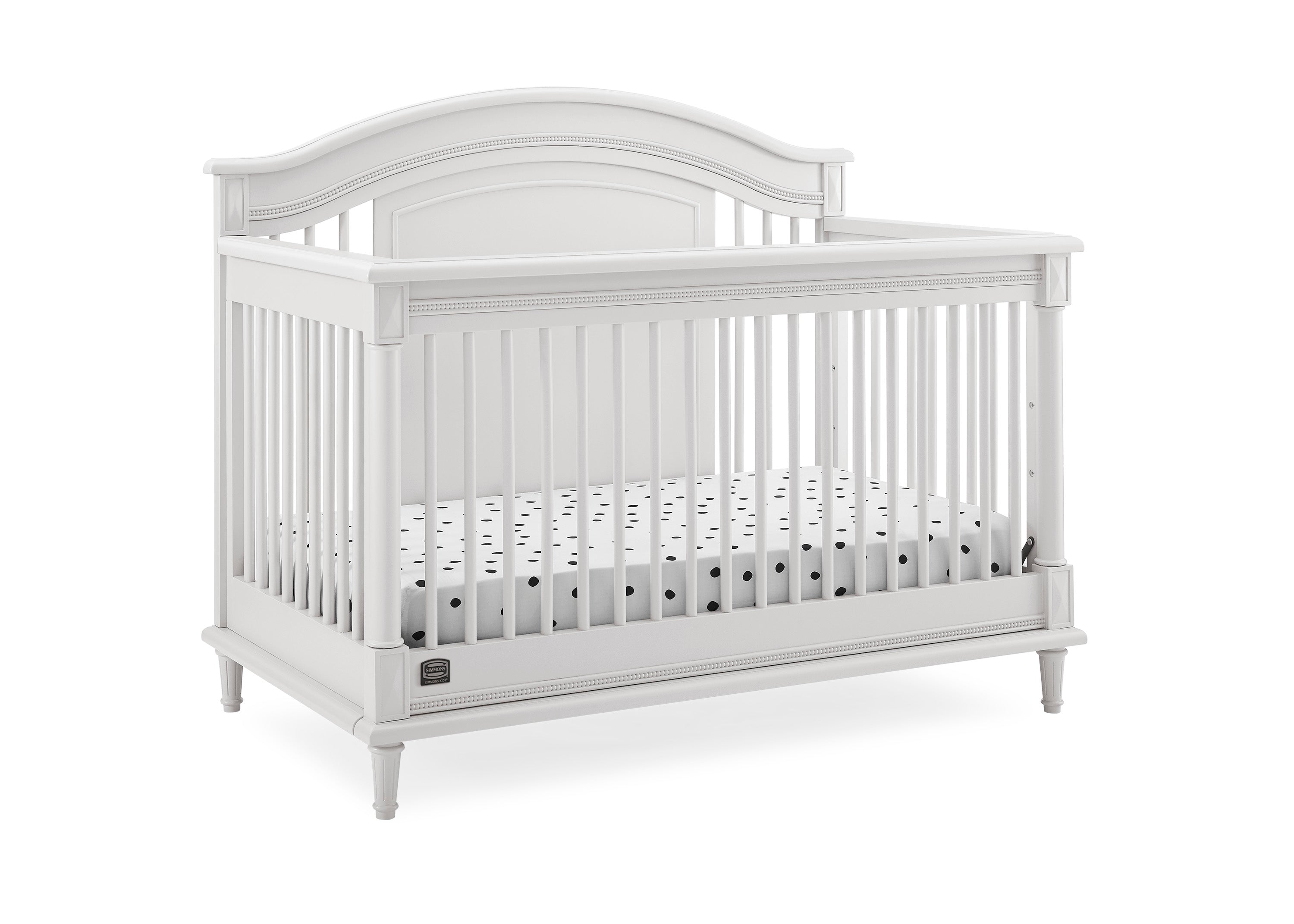 Juliette 6-in-1 Convertible Crib - Baby Crib to Toddler Bed, Daybed & Full Size Bed - Safe Nursery Furniture for Boys & Girls - Perfect for Newborns, Infants & Growing Kids