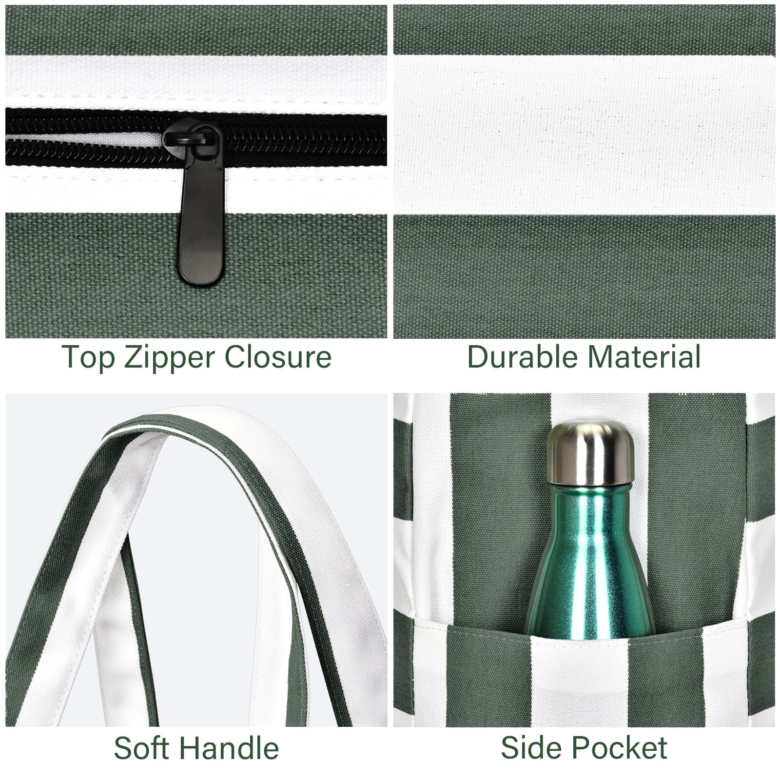 Oscaurt Beach Bags for Women - Large Waterproof Weekender Travel Tote, Swim Pool Bag with Pockets - Perfect for Vacation, Gym, Beach Day Essentials & Gifts for Her
