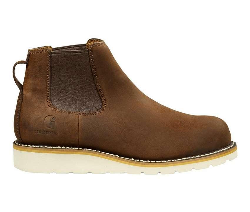 Men's FW5033 Waterproof Wedge Chelsea Work Boots - Slip Resistant & Comfortable for Construction, Hiking & Outdoor Work