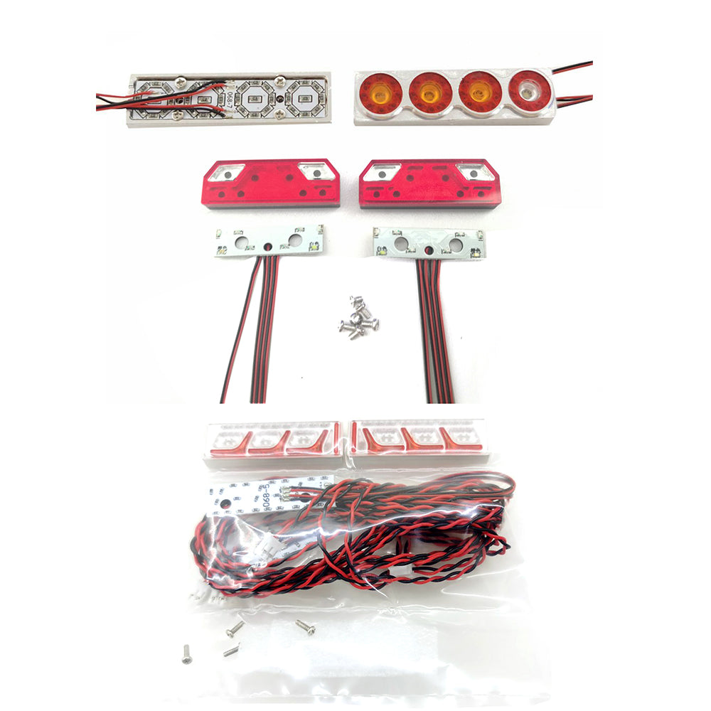 Universal 5V LED Rear Light Taillight for 1:14 Scale TMY RC Tractor R620 1851 3363 56360 LESU Truck - DIY Upgrade & Replacement Part for RC Model Trucks, Construction Vehicles & Heavy Equipment Projects