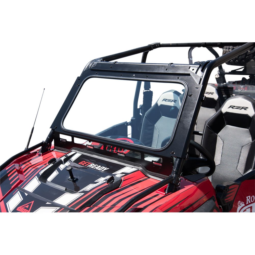 Tusk UTV Full Glass Windshield with Vent & 12
