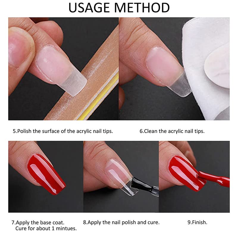 Staila 100pcs Clear False Nail Tips - Full Cover Stiletto Press on Fake Nails, Soak Off Short Acrylic Nails for Women | Perfect for Daily Wear, Parties & Special Occasions