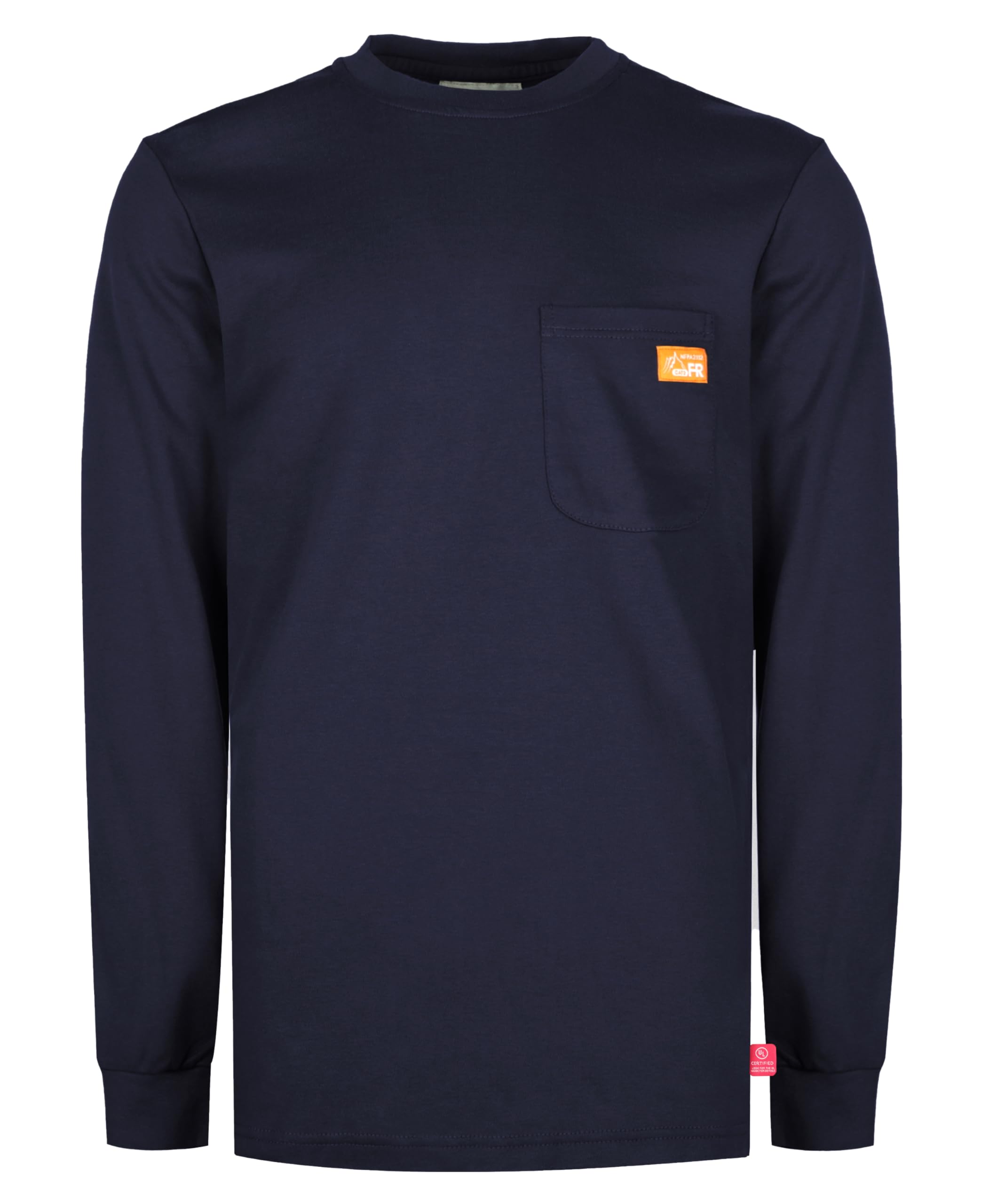 Flame Resistant T-Shirts for Men - 100% Cotton FR Shirts | Pre-Washed Fire Retardant Workwear | Ideal for Construction, Welding & Industrial Safety