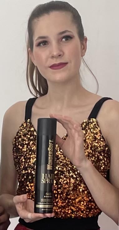 Wondersoft Professional Studio Perfection Hair Styling Spray - 18 Hour Ultra Strong Hold, No Residue & Non-Sticky Formula for All-Day Volume & Control | Perfect for Salon Styling, Weddings, and Special Events