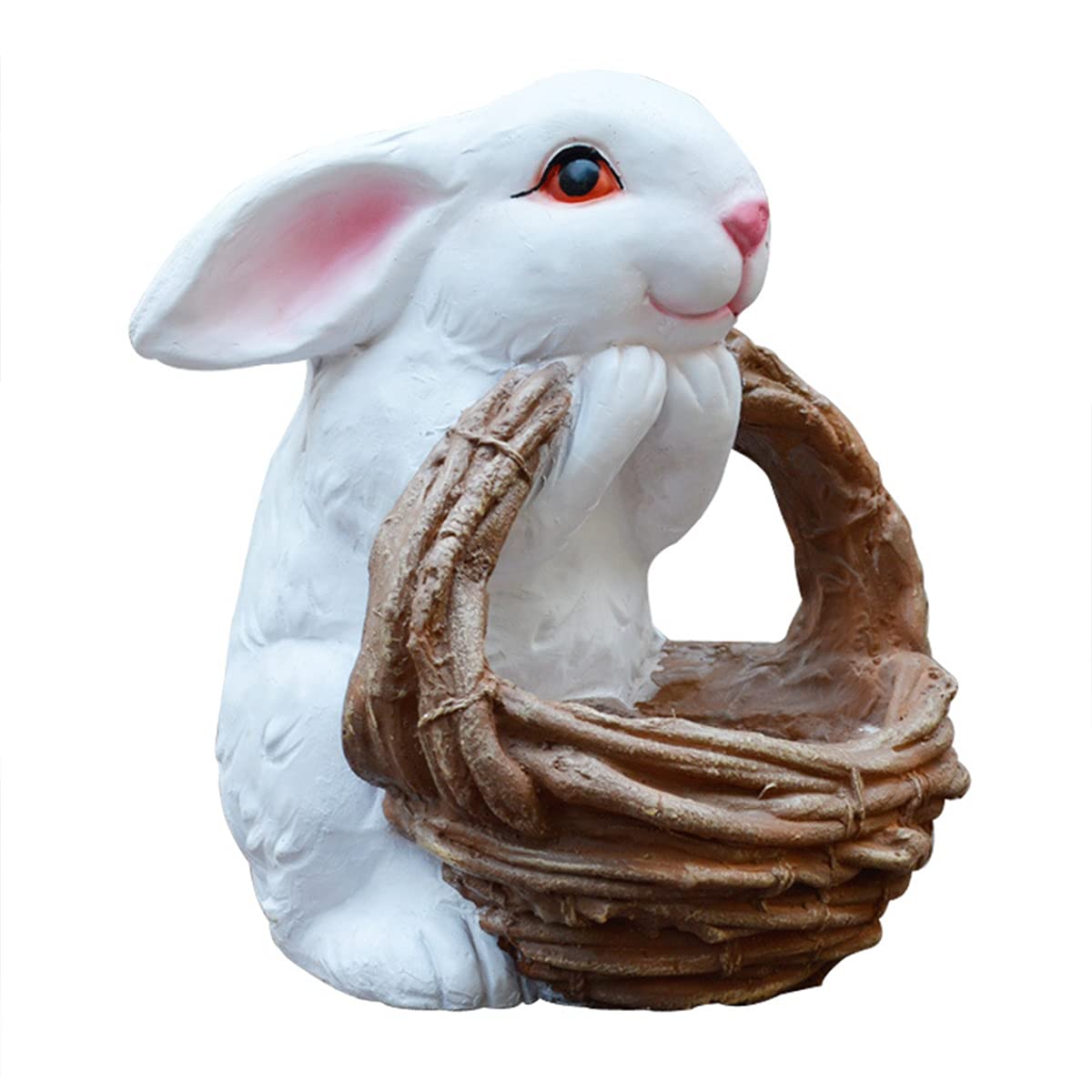 Cute Rabbit Flower Pot for Succulents - Animal Shaped Cartoon Planter with Drainage Hole - Easter Garden Decor & Home Decoration - Perfect for Indoor Plants, Office Desk, and Gift Giving