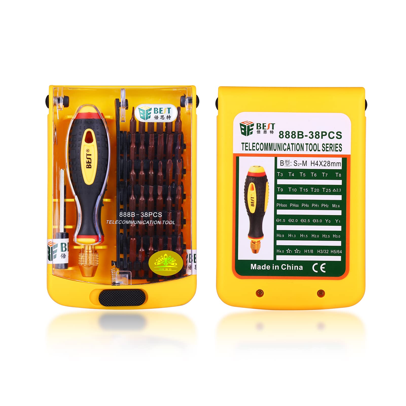 BST-888B Magnetic Precision Screwdriver Set - 45 in 1 Professional Computer & Laptop Repair Tool Kit with Case | Perfect for Electronics Repair, Smartphone Maintenance, and DIY Projects