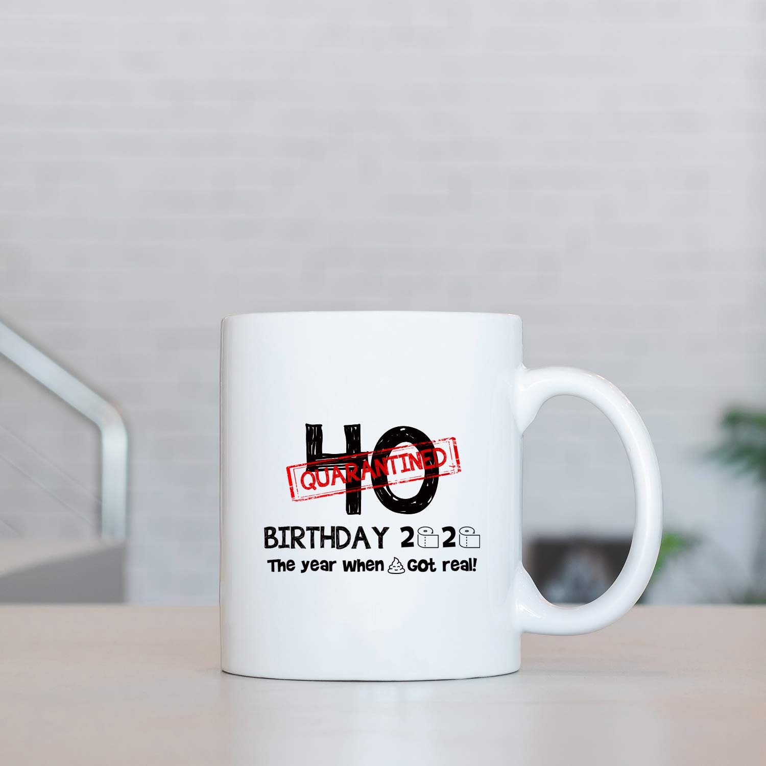 40th Birthday Coffee Mug - Funny 11 oz Quarantined Birthday Gift for Women - Perfect for Mom, Sister, Best Friend, Wife & Daughter | Great for Office Use, Home Coffee Breaks & Birthday Celebrations