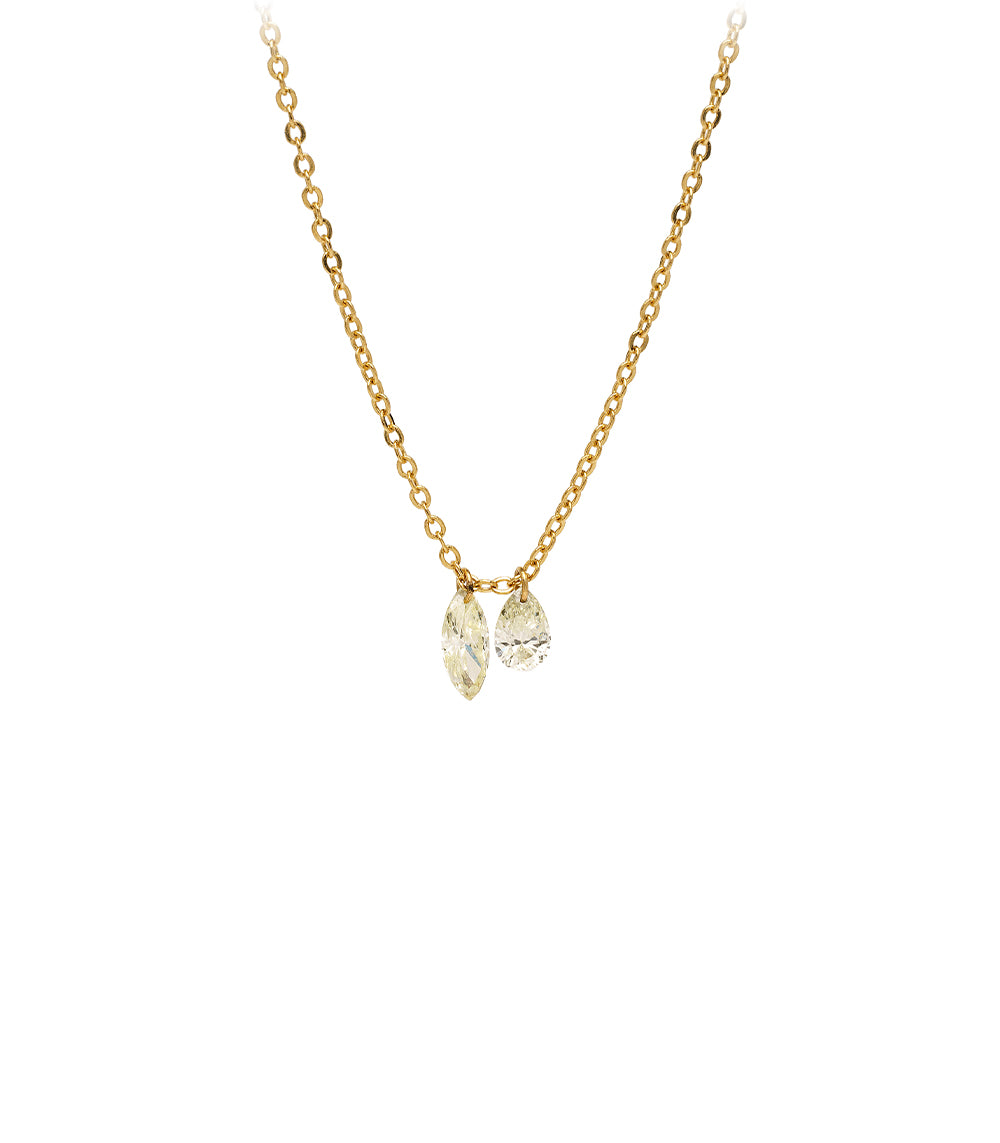 Elegant Dancing Duet Diamond Necklace for Women - Perfect Gift for Anniversaries, Valentine's Day & Special Occasions