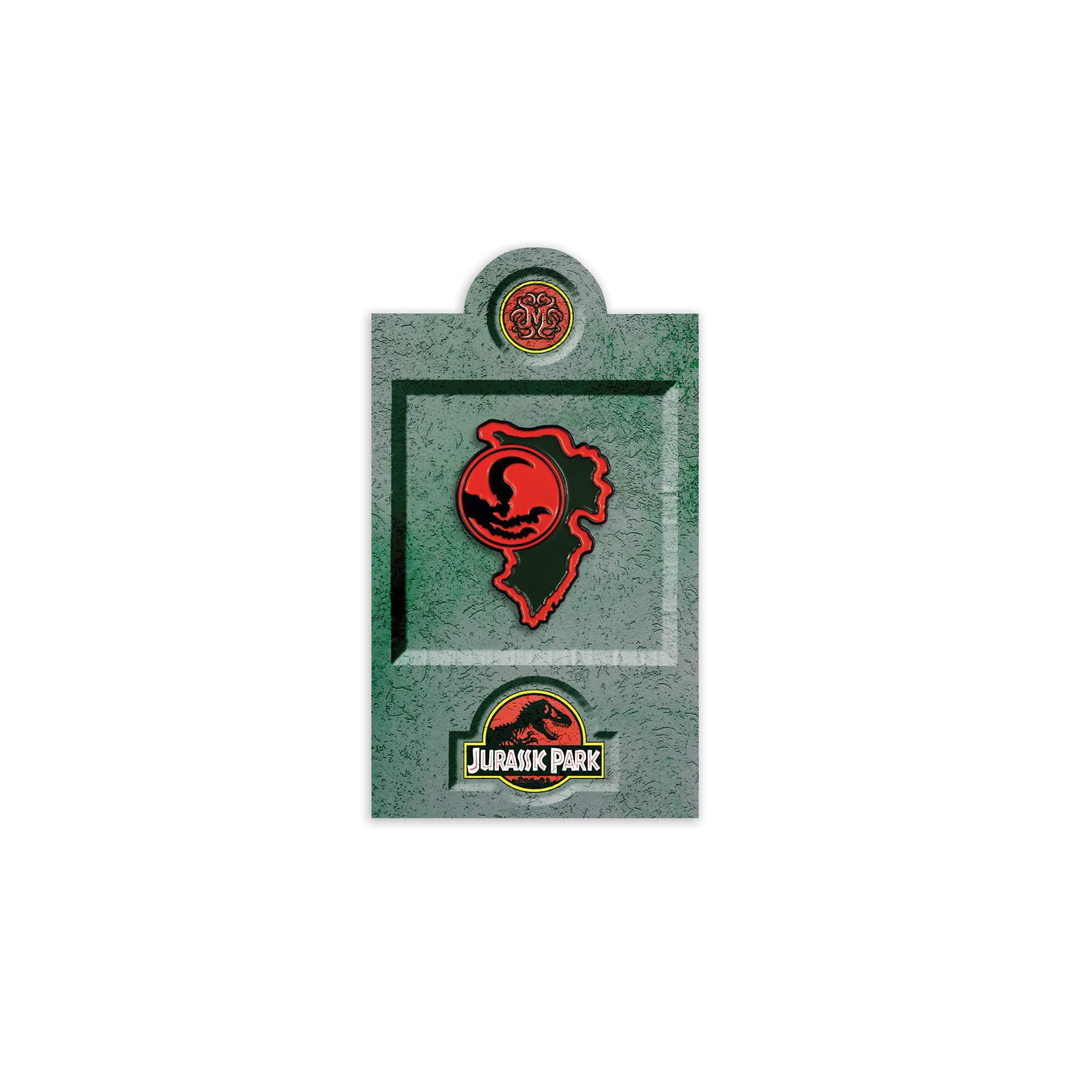 Jurassic Park Velociraptor Paddock Sign Enamel Pin - Dinosaur Collector's Gift, Movie Memorabilia for Fans, Perfect for Backpacks, Jackets & Pin Collections