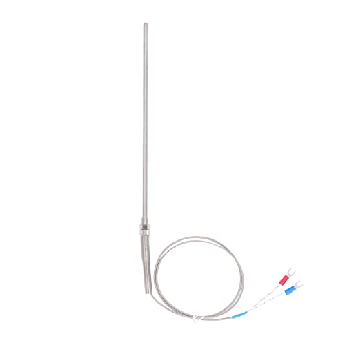 High Accuracy K Type Thermocouple Temperature Sensor with 2M Cable - Wide Measurement Range for HVAC, Industrial Maintenance & Home Appliances - Perfect for Ovens, Furnaces, Refrigerators & Laboratory Equipment