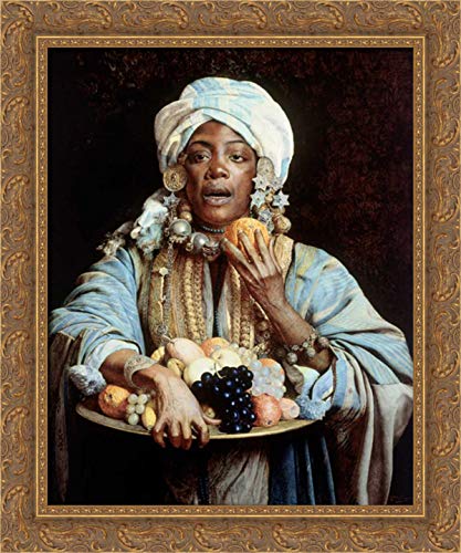 Canvas Art in a Gold Ornate Wood Frame