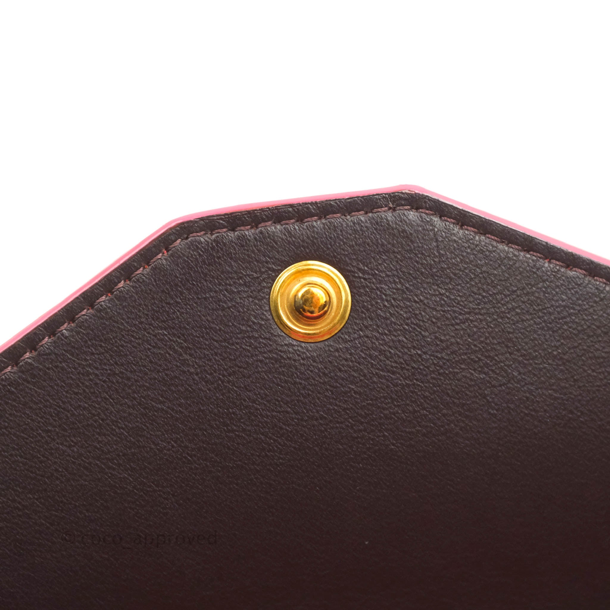 Celine Leather Pocket Envelope Wallet on Chain - Maroon Crossbody Bag for Women | Perfect for Evening Parties, Date Nights & Daily Essentials