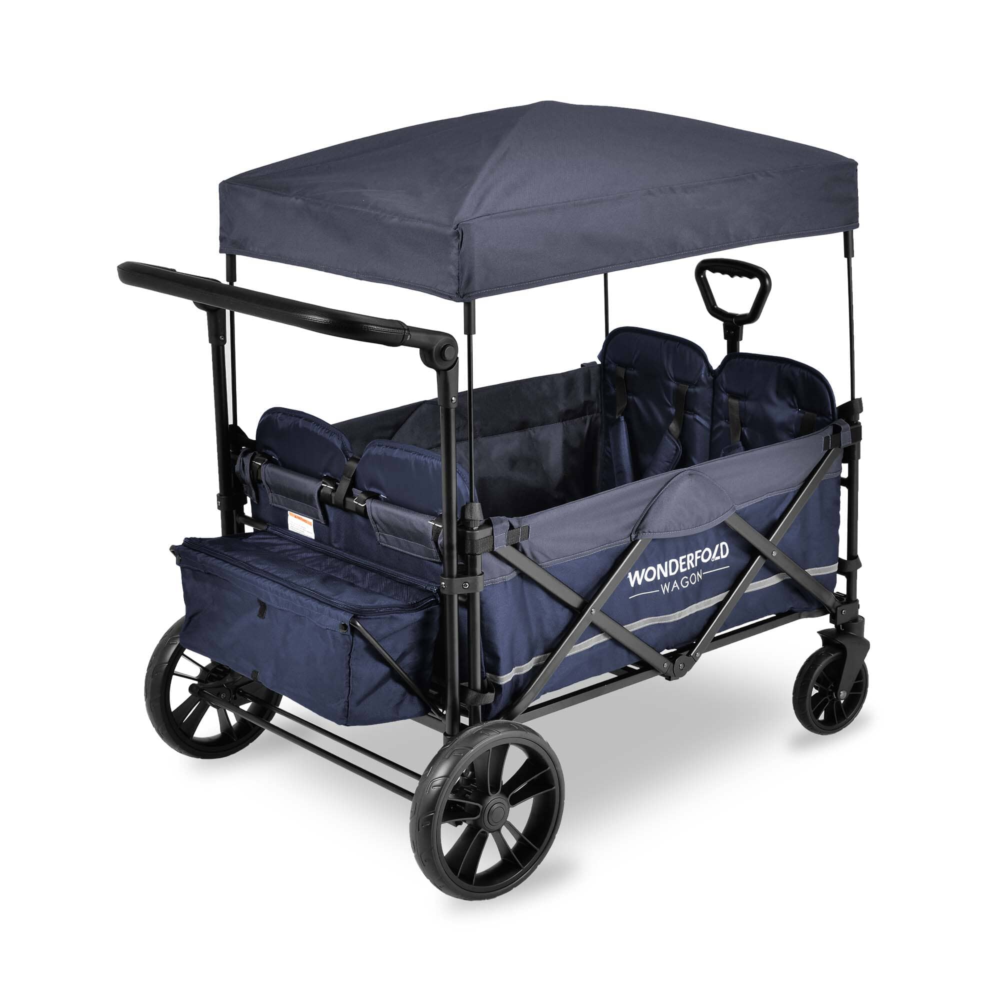 WonderFold X4M Push & Pull Quad Stroller Wagon - All-Terrain 4-in-1 Stroller Wagon for Kids | Perfect for Beach, Park, Zoo & Family Outings