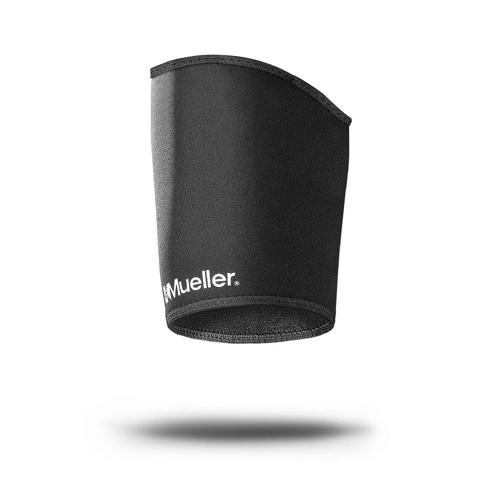 Mueller Thigh Sleeve - Compression Support for Running, Sports & Recovery - Breathable Neoprene Thigh Wrap for Muscle Pain Relief & Injury Prevention (Pair) - Perfect for Athletes, Gym Workouts & Post-Surgery Support
