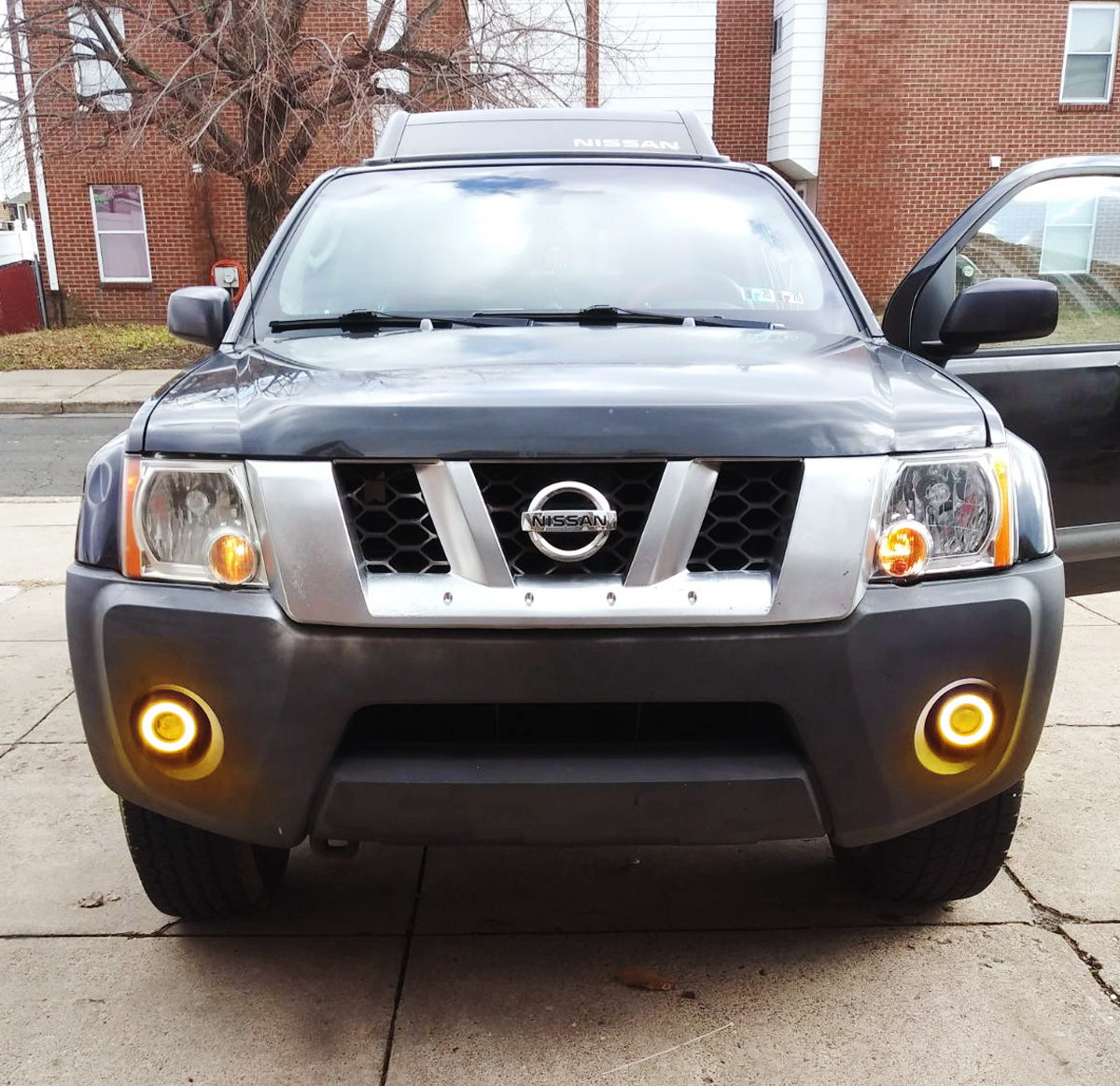 3 Pack Amber LED Halo Angel Eyes Projector Fog Lights for Cars - Durable 40-LED Rings with Clear Visibility for Night Driving & Off-Road Adventures