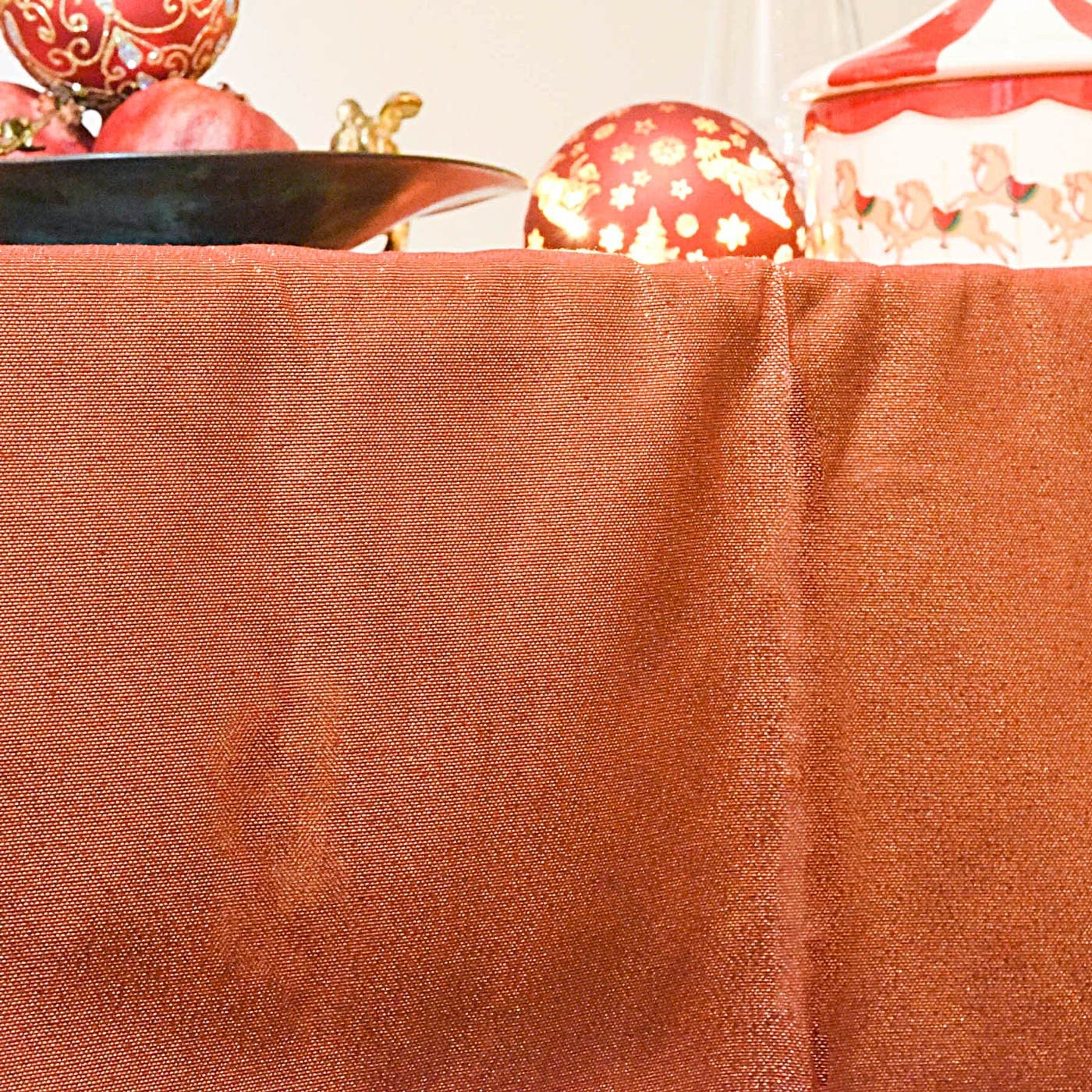 Handmade Panama Tablecloth - Red Rectangular Cotton Table Cover for Dining Room, Kitchen, Party Decor - All Sizes Available (24x58 Inches)