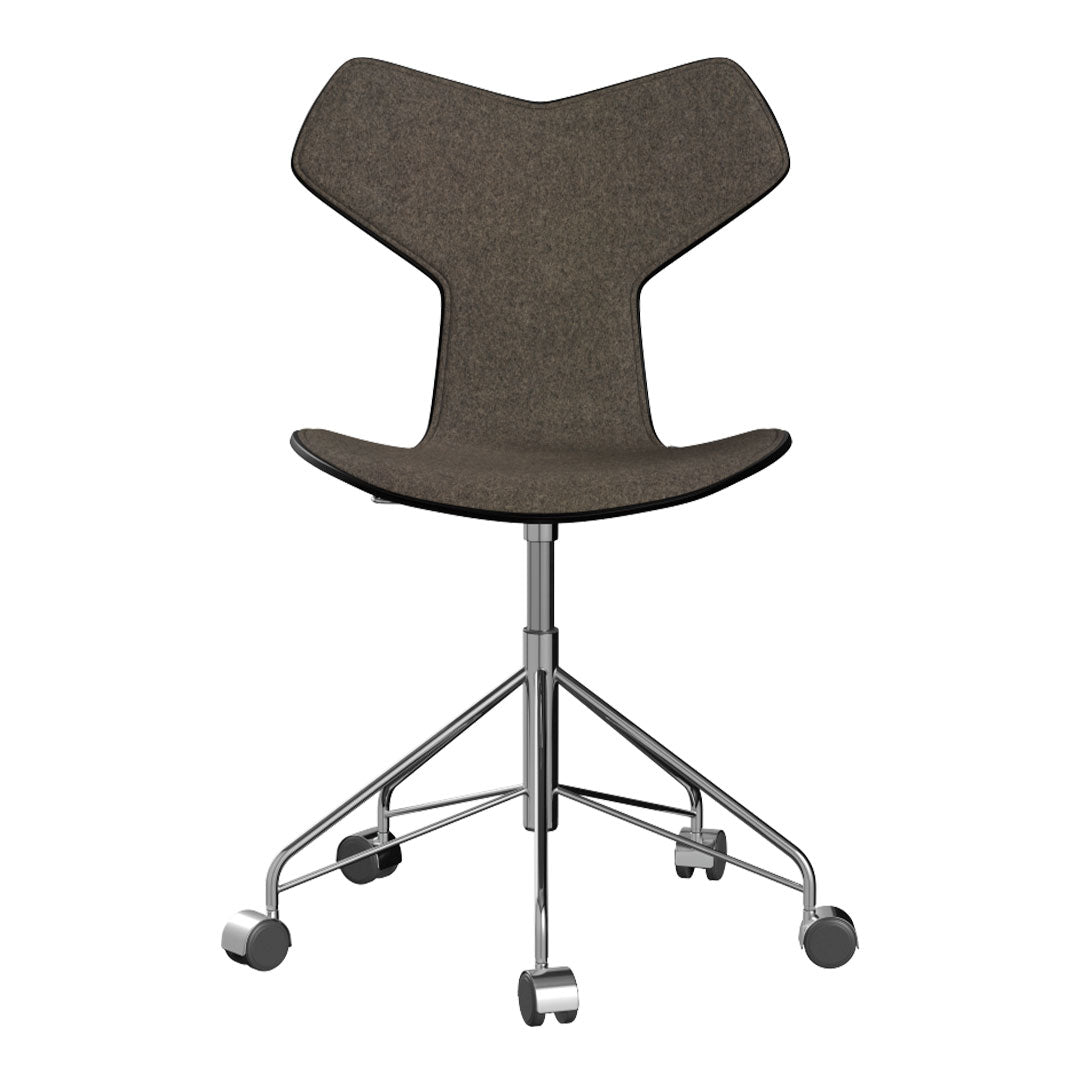 Premium Grand Prix Swivel Chair 3131 - Modern Lacquered Finish & Front Upholstered Design - Ergonomic Office Chair for Home & Workspace - Perfect for Gaming, Studying & Professional Environments