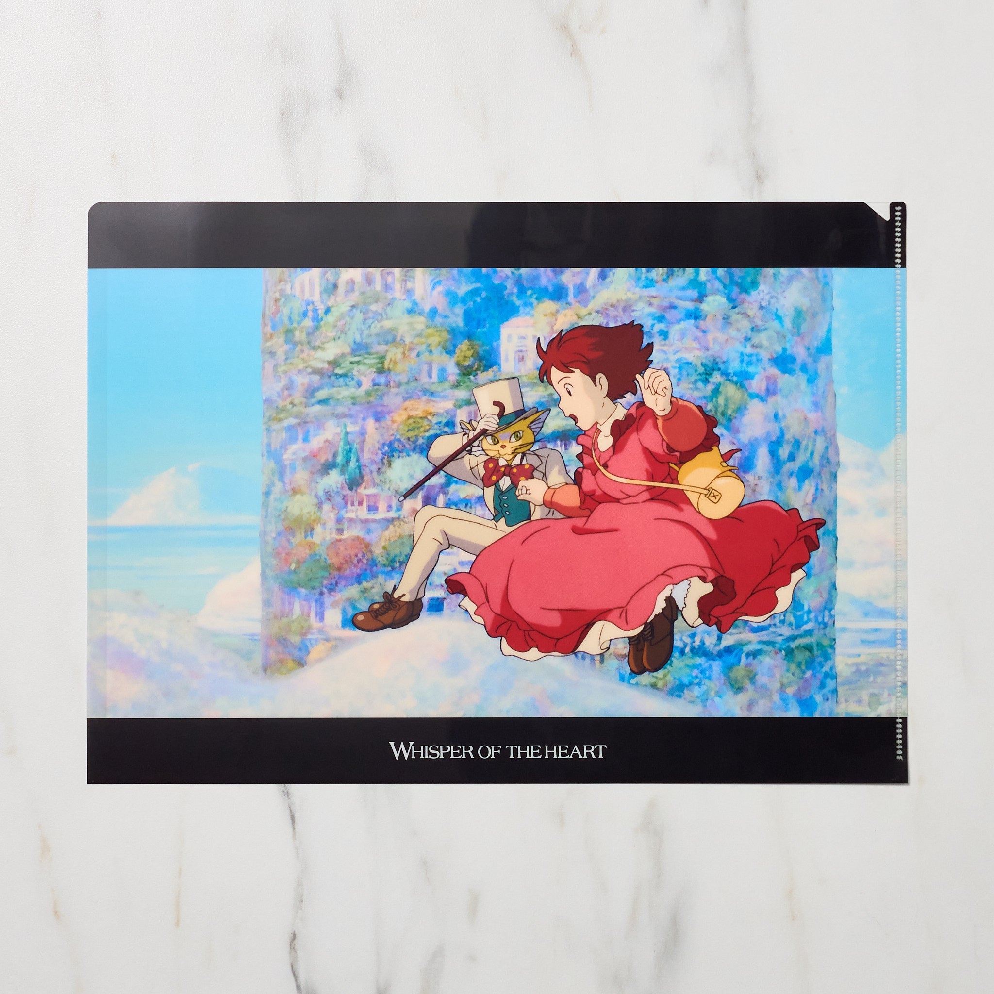 Studio Ghibli Whisper of the Heart A4 Clear File Folder - Anime Scenes Collection by Movic - Perfect for School, Office & Anime Fan Collectibles