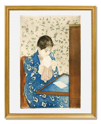 Mary Stevenson Cassatt 'The Letter' Art Print - Famous Impressionist Painting Reproduction for Home & Office Decor