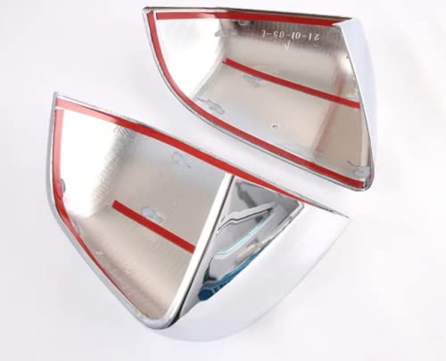 Premium Silver Plated Rearview Mirror Covers for Tesla Model Y 2021-2023 - Custom Car Accessories Upgrade for Enhanced Style & Protection (Perfect for Daily Commute & Road Trips)