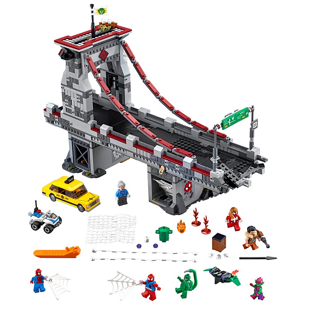 LEGO Marvel Super Heroes Spider-Man: Web Warriors Ultimate Bridge 76057 Building Set – Spiderman Toy for Kids & Collectors – Creative Play & Superhero Battles