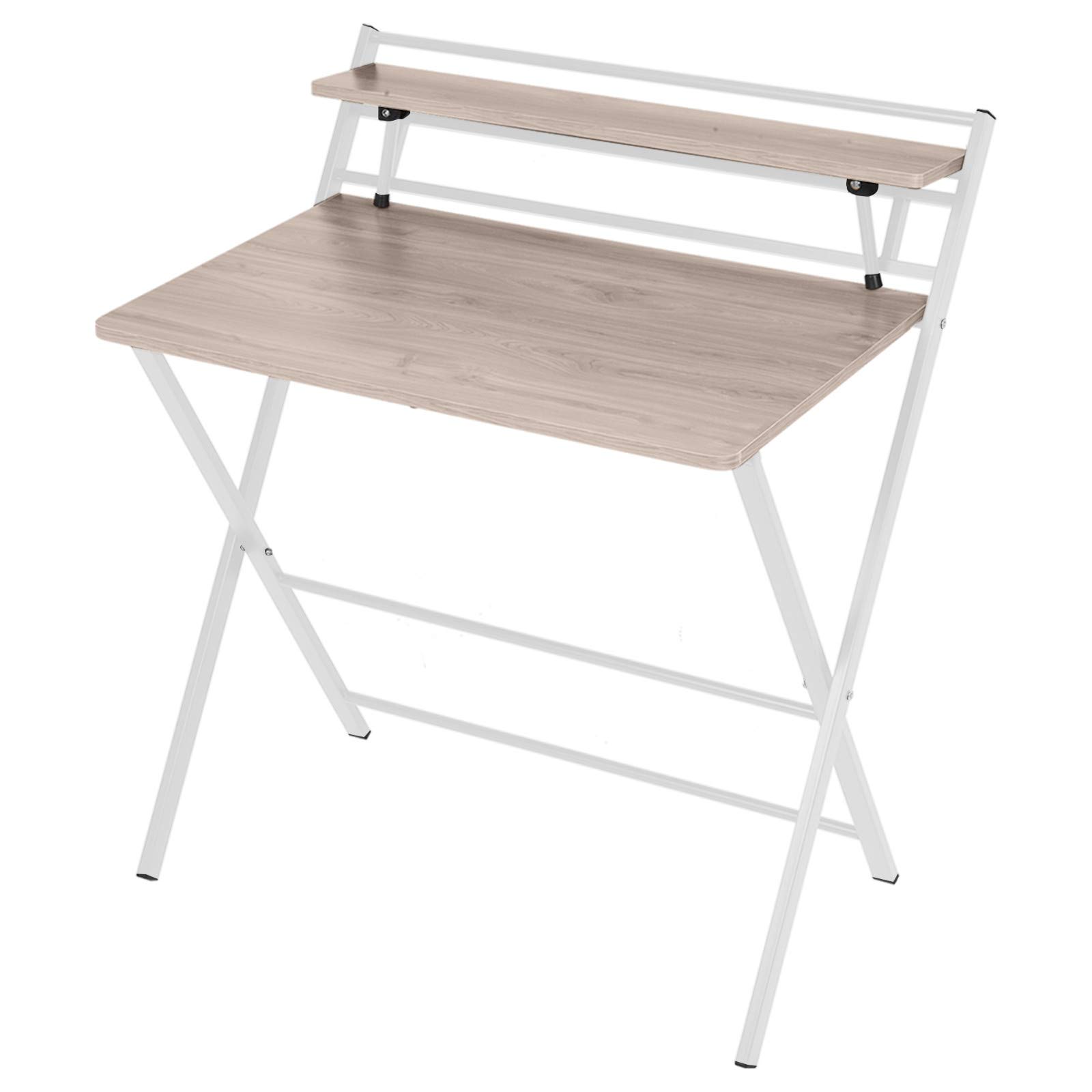 Ergonomic Office Chair with Massage & Heating Pad - Foldable Computer Desk, No Assembly Required - Perfect for Home Office, Gaming & Small Workspaces