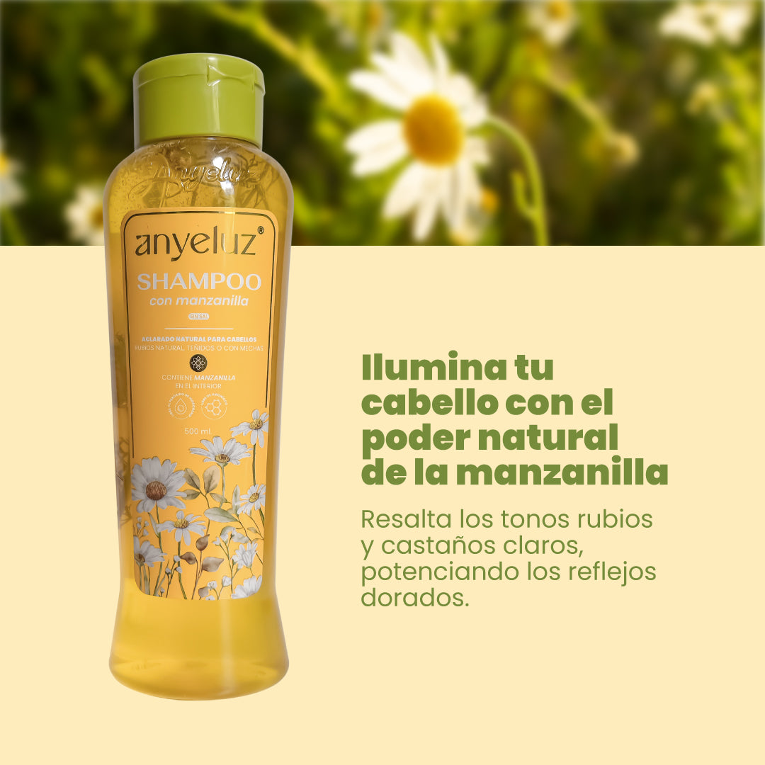 Organic Chamomile Shampoo for Dry & Sensitive Scalp - Soothing & Hydrating Hair Care - Perfect for Daily Use & Relaxing Bath Time