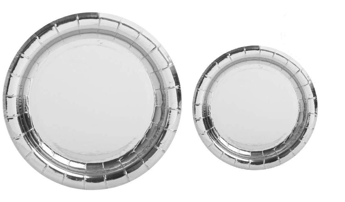 Oojami 100-Pack Disposable Paper Plates Set - 50 Count 9