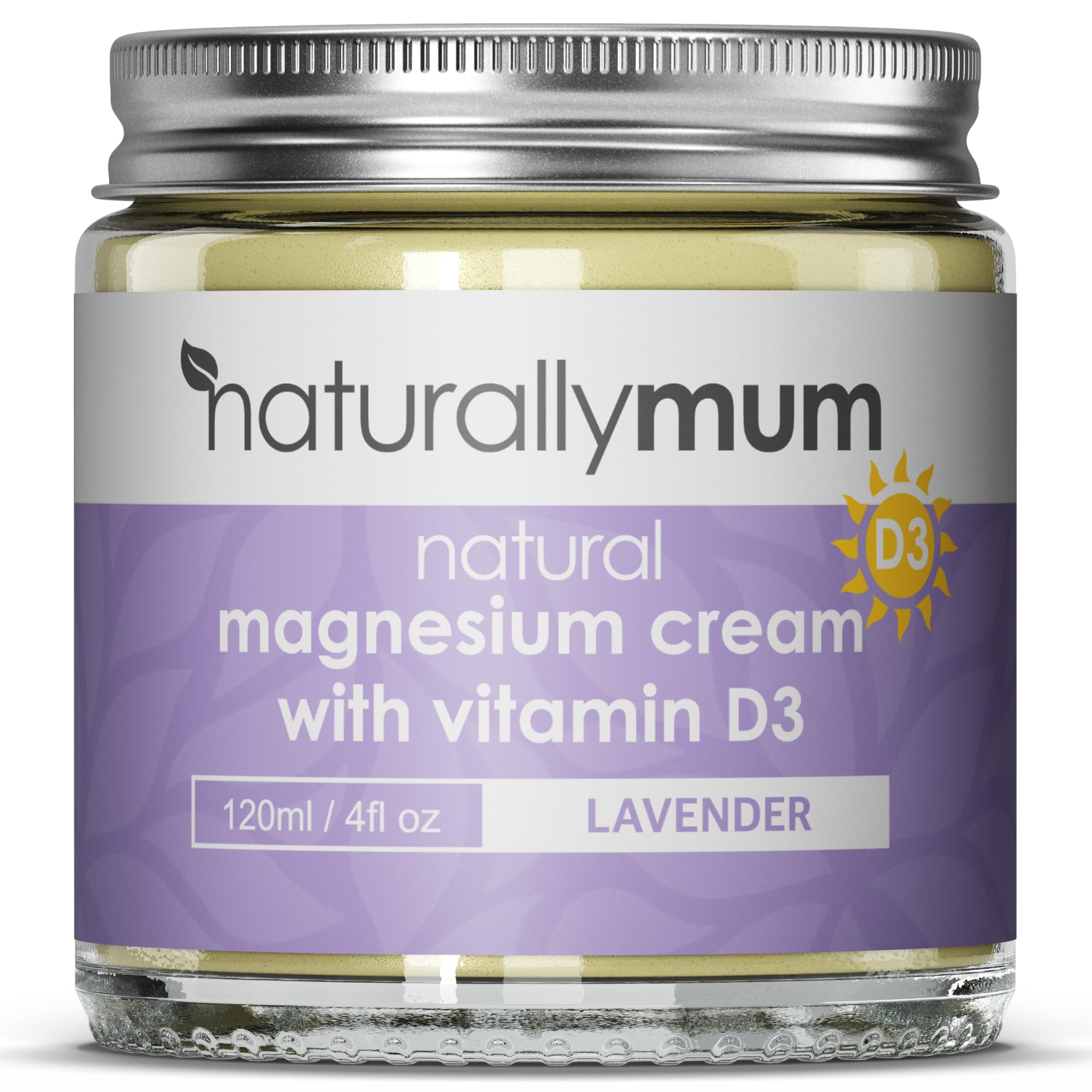 Magnesium Cream with Vitamin D3 [4 Fl Oz] - Soothing Turmeric & Arnica Lotion for Muscle Relief - Lavender Scented Magnesium & Vitamin D3 Body Cream - Perfect for Post-Workout Recovery & Stress Relief