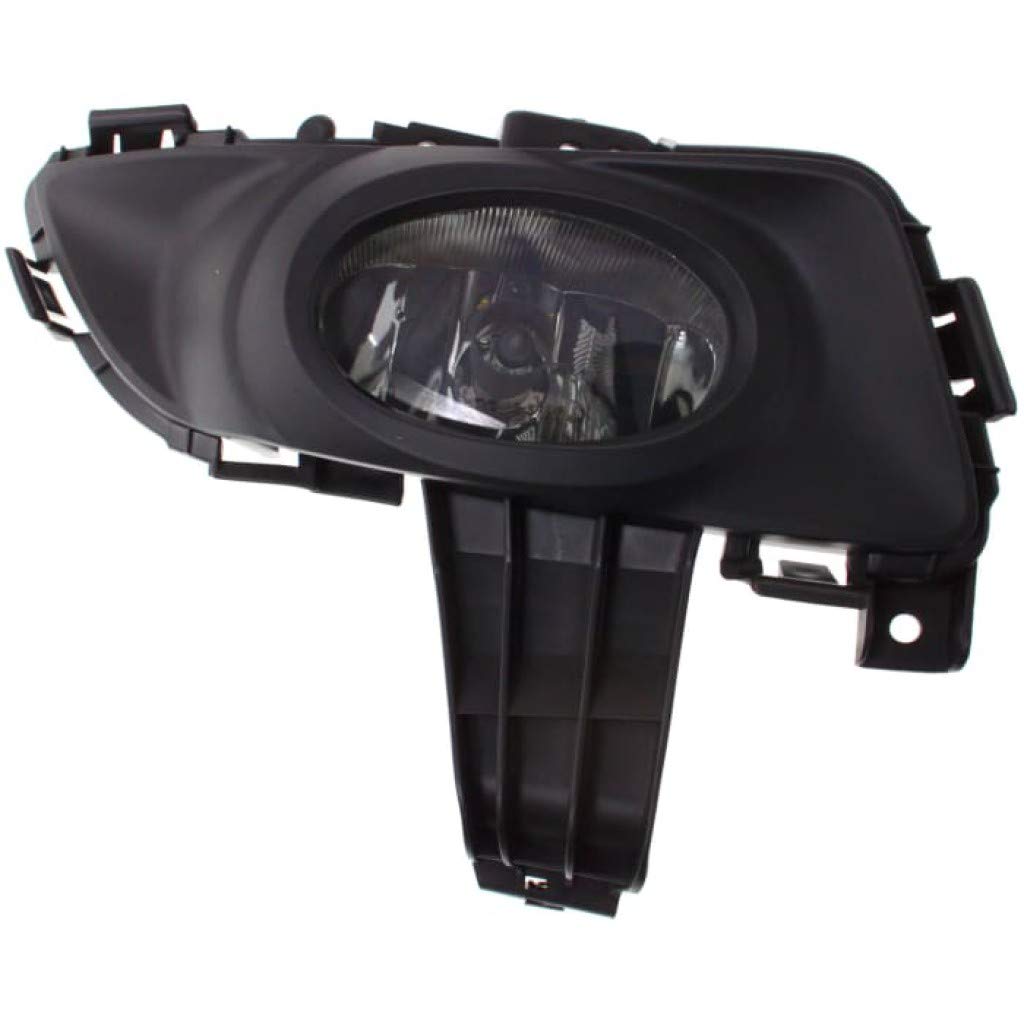 Mazda 3 Fog Light Assembly 2004-2006 Passenger Side Replacement | OEM Standard Elliptical Fog Lamp | Compatible with Mazda 3 Sedan Models | Part Numbers MA2593105 BN8P51680A | Perfect for Night Driving & Bad Weather Visibility
