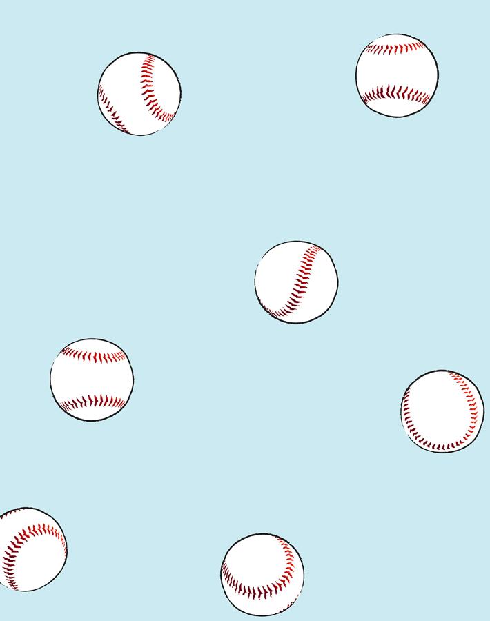 Baseball Toss Wallpaper - Premium Peel & Stick Wall Mural by Wallshoppe | Sports Themed Room Decor for Kids Bedroom, Game Room & Man Cave