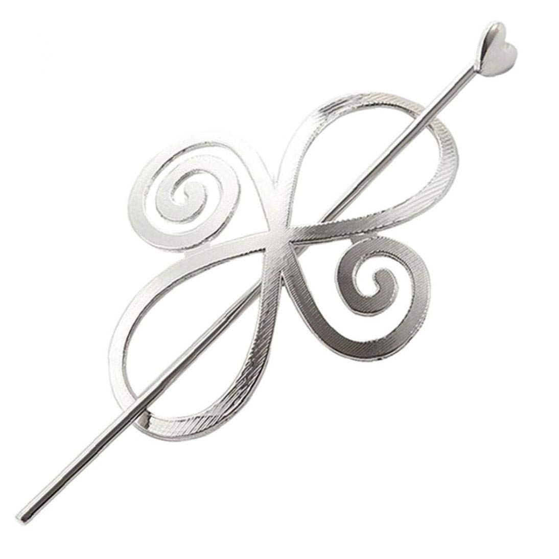 Elegant Knitted Flower Hair Clip - Women's Ponytail Holder & Hair Styling Accessory for Girls, Perfect for Weddings, Parties and Daily Use