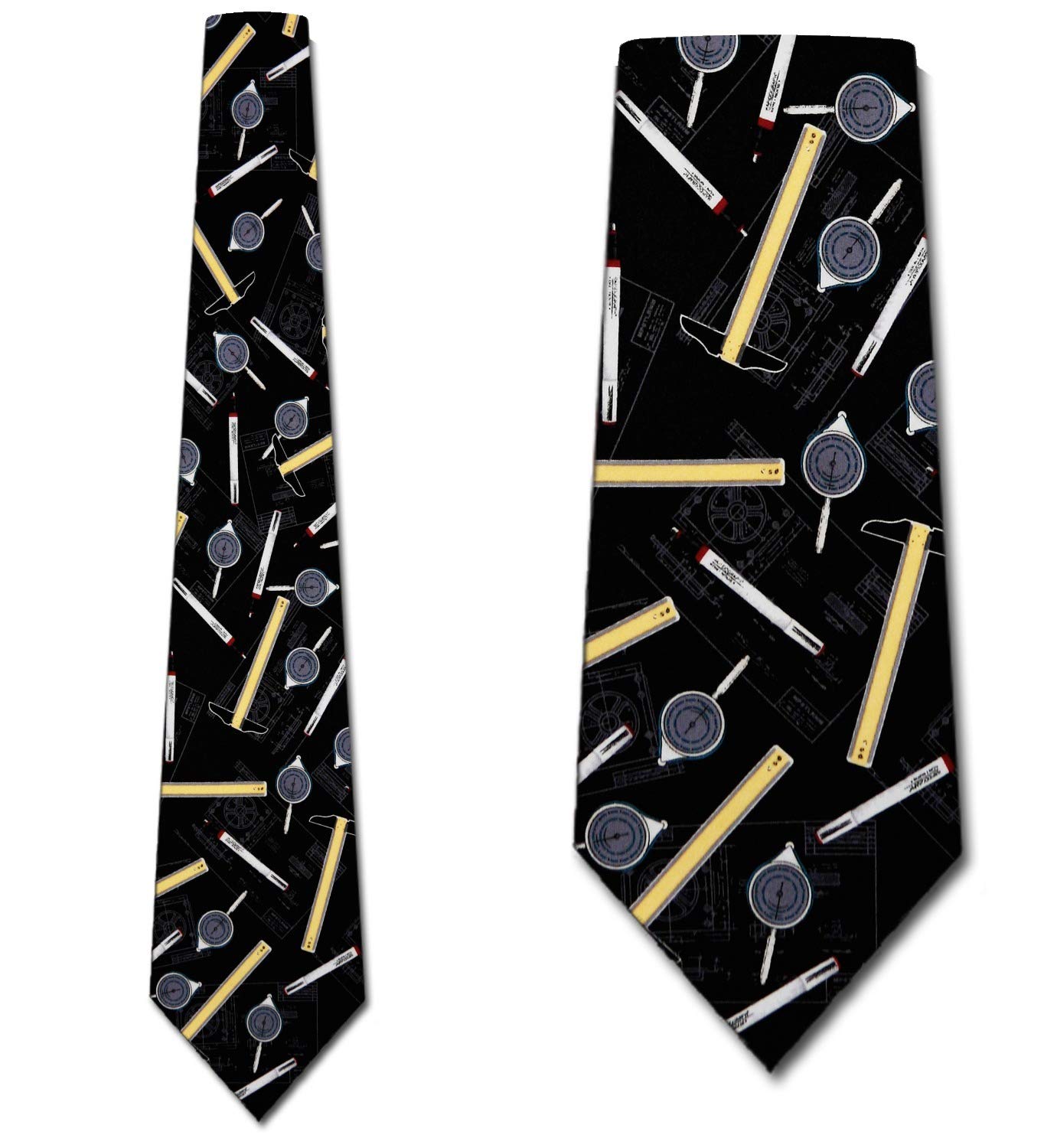 Architect Themed Men's Necktie - Parquet Architects Tie for Professionals | Perfect Gift for Architects, Engineers & Designers | Office, Meetings & Formal Events