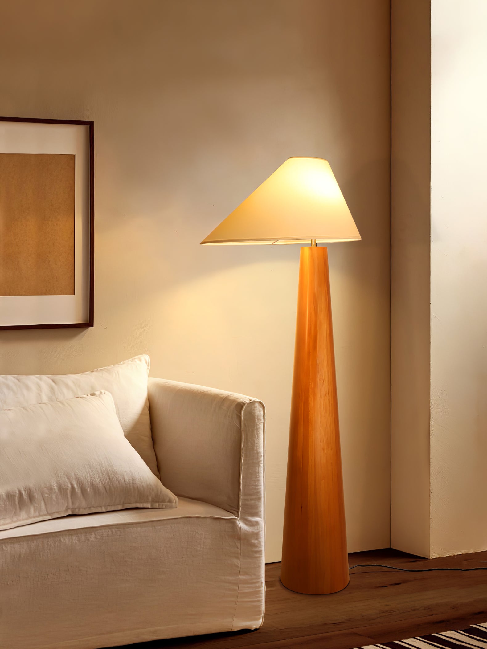 Modern Alvin Floor Lamp with Adjustable Brightness - Stylish Standing Light for Living Room, Bedroom & Office - Perfect for Reading, Working & Relaxing