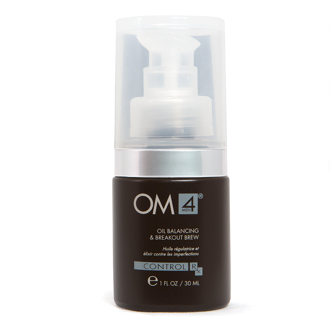 Organic OM4 Oil Balancing & Breakout Control for Men - Reduce Shine & Prevent Acne | Perfect for Daily Skincare & Post-Workout Face Care