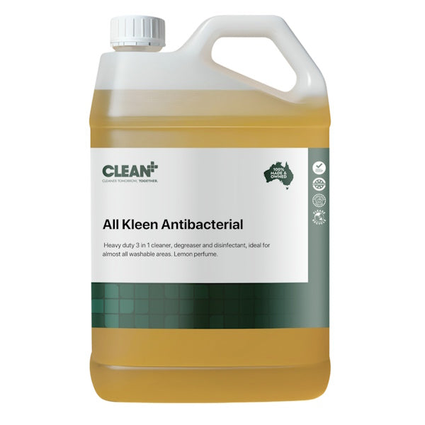 Clean Plus All Kleen Antibacterial Wipes - 100 Count, Disinfecting Surface Cleaning Wipes for Home, Office, Gym & Travel - Kills 99.9% of Germs & Bacteria