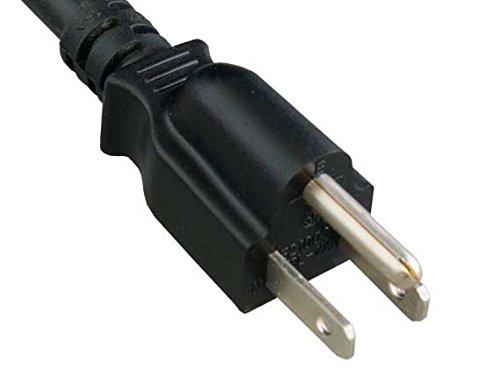 Samsung 2443BW 24-Inch LCD Monitor AC Power Cord Cable - 6 Feet Replacement Power Supply for Home & Office Use
